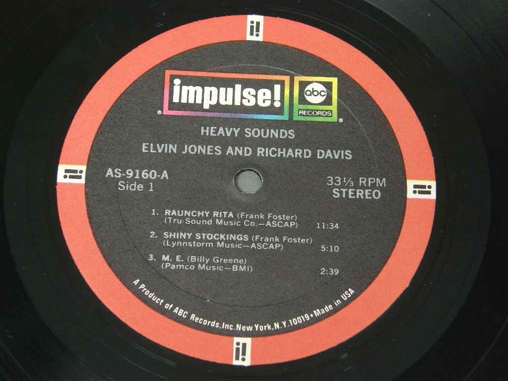 最新コレックション 【新宿ALTA】ELVIN JONES /RICHARD DAVIS/HEAVY