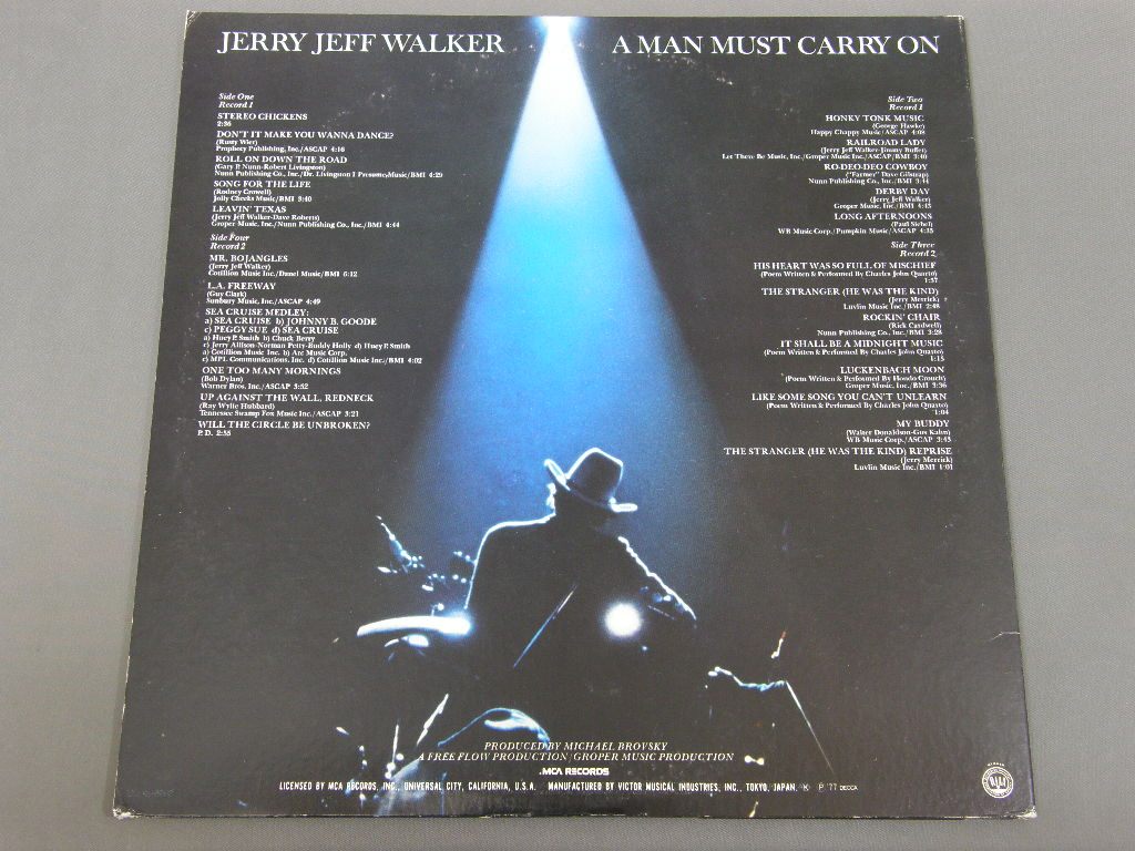 Jerry Jeff Walker A Man Must Carry On 果てなき旅路 帯付 Vim9507