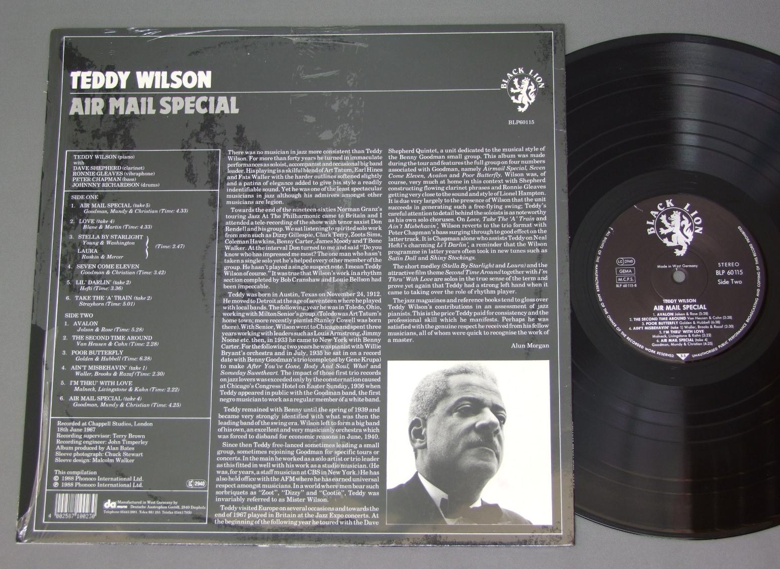 TEDDY WILSON/TEDDY WILSON AIR MAIL SPECIAL BLP60115